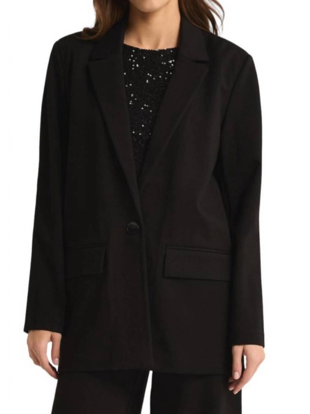 Z supply do it all relaxed blazer shoulder pads single breasted oversized sz L